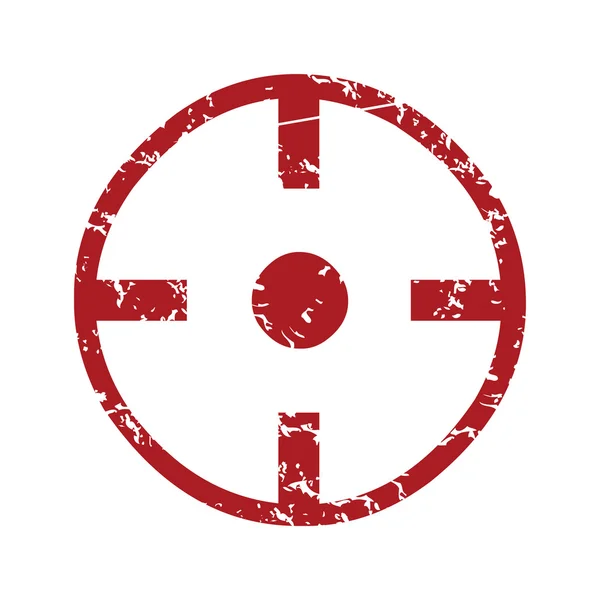 Rotes Grunge-Logo — Stockvektor