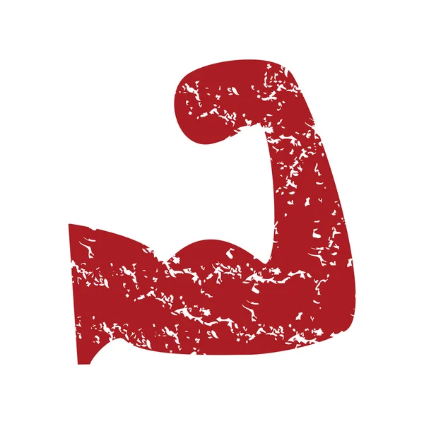 Κόκκινο grunge brawn λογότυπο — Διανυσματικό Αρχείο