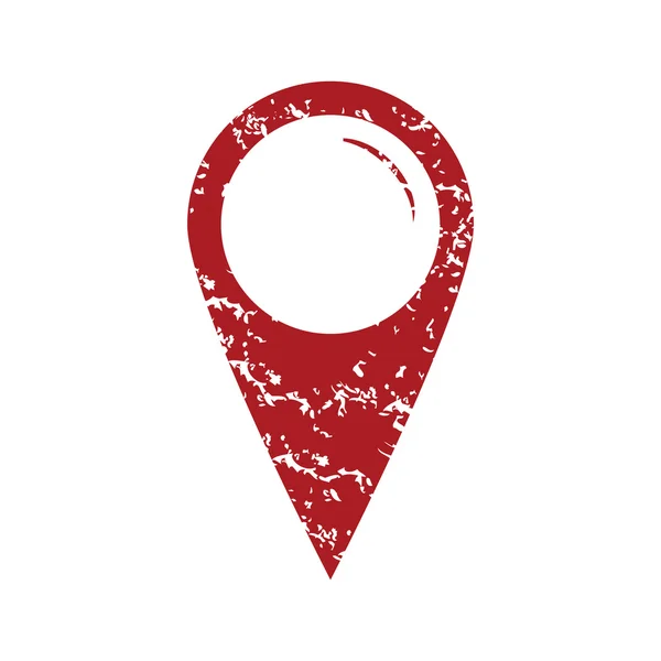 Логотип червоної гранжевої вказівника — стоковий вектор