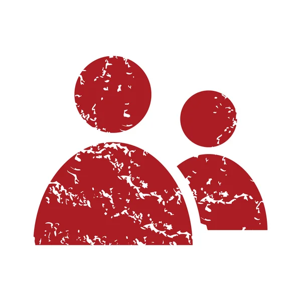 Yeni kırmızı grunge lideri logo — Stok Vektör