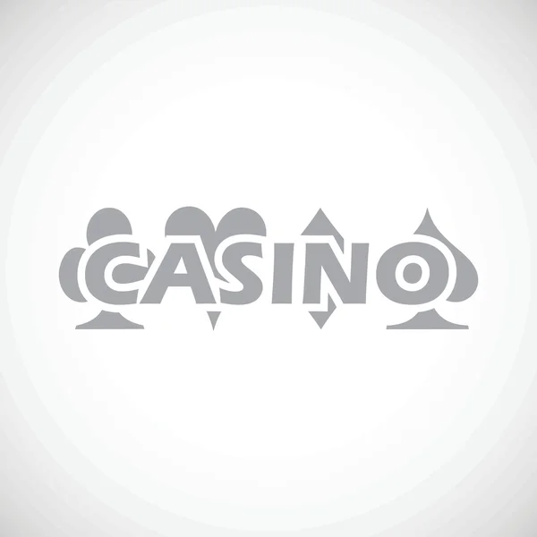 Casino ícone preto — Vetor de Stock