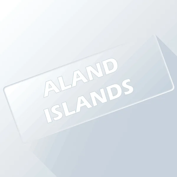 Åland unikt knappen — Stock vektor
