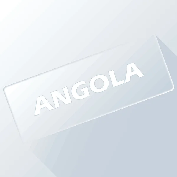 Angola unique button — Stock Vector
