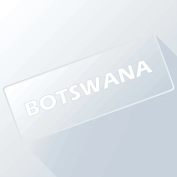 Botswana botón único — Archivo Imágenes Vectoriales
