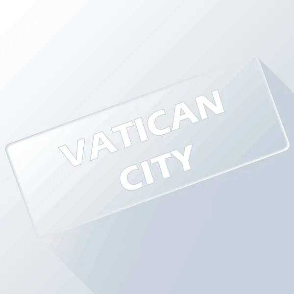 梵蒂冈城独特的按钮 — 图库矢量图片