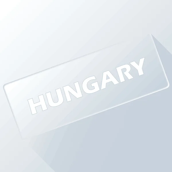 Hungare unique button — Stock Vector
