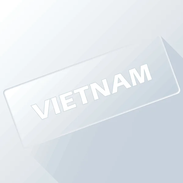 Vietnam bouton unique — Image vectorielle