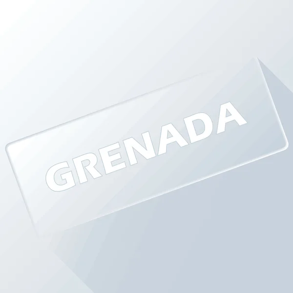 Grenada unieke knop — Stockvector