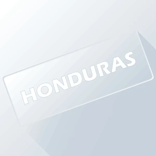Jedinečné tlačítko Honduras — Stockový vektor