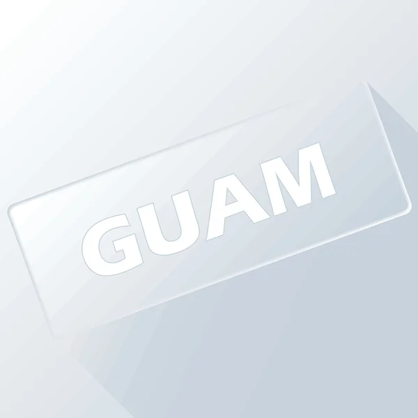 Guam unieke knop — Stockvector