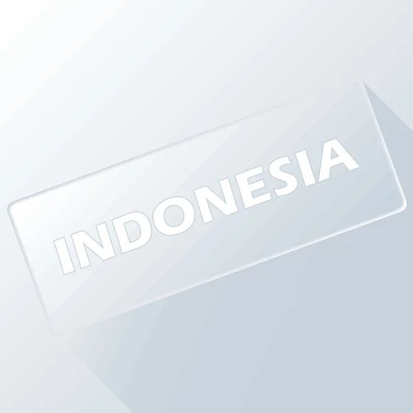 Tombol unik Indonesia - Stok Vektor