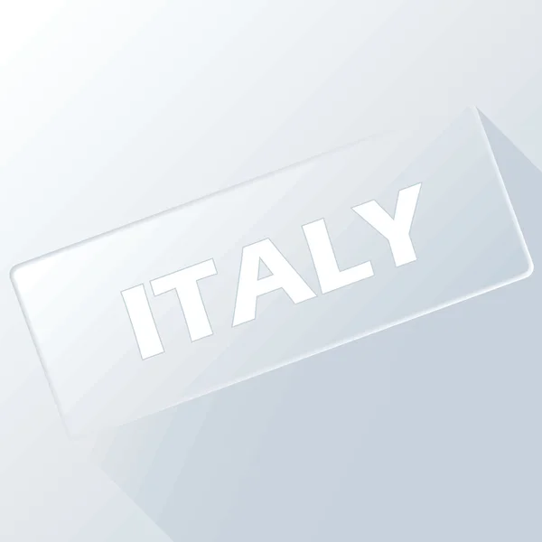 Italien einzigartige Taste — Stockvektor