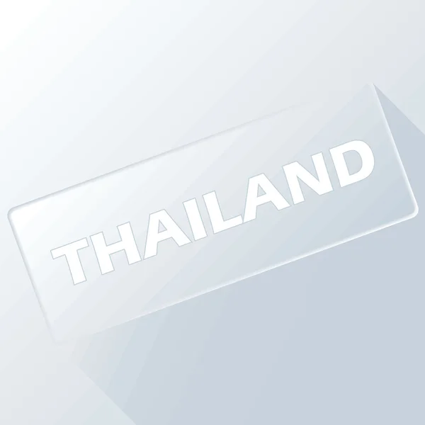 Thaïlande bouton unique — Image vectorielle