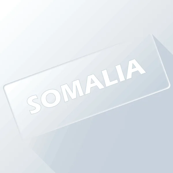 Somali benzersiz düğmesi — Stok Vektör