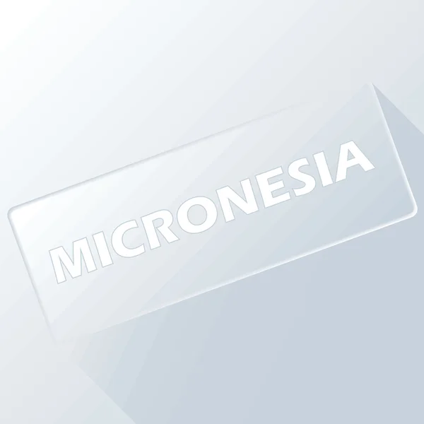 Micronésia botão único — Vetor de Stock