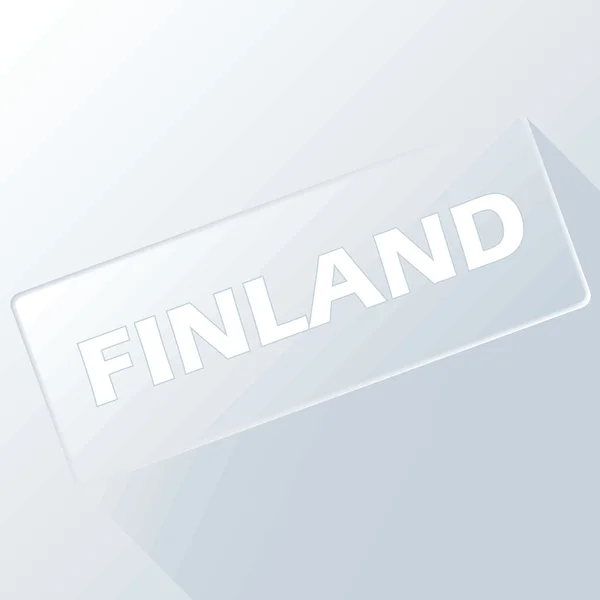 Finland unik knapp – stockvektor