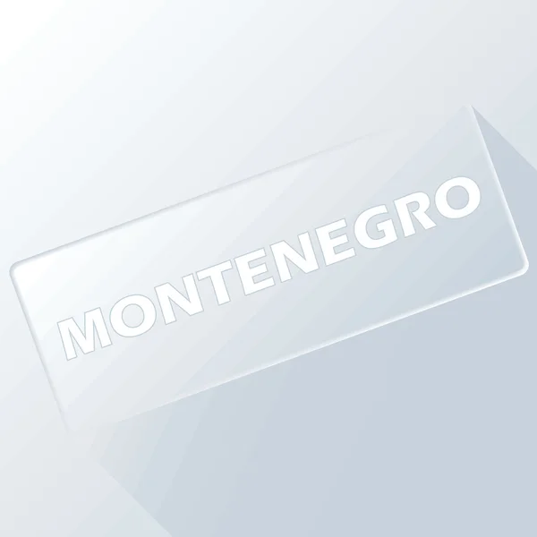 Montenegro botón único — Archivo Imágenes Vectoriales