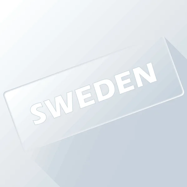 Suède bouton unique — Image vectorielle