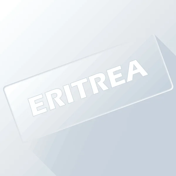 Botón único Eritrea — Archivo Imágenes Vectoriales
