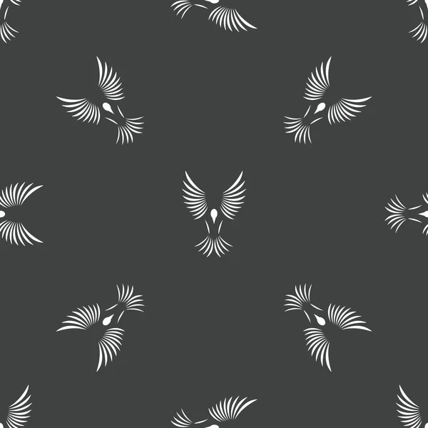 Bird contour pattern — Stock Vector