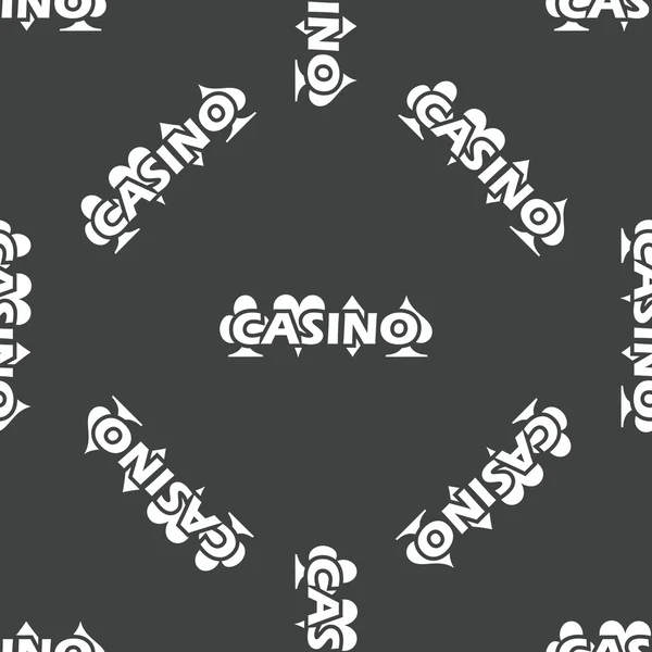Patrón de emblema de Casino — Archivo Imágenes Vectoriales