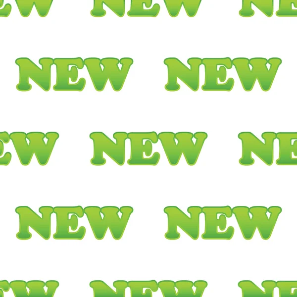 Groen woord nieuw patroon — Stockvector