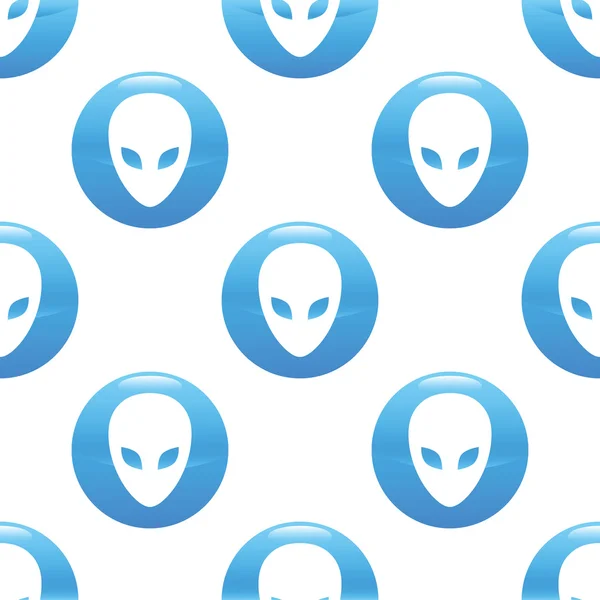 Alien head sign pattern — Stock Vector