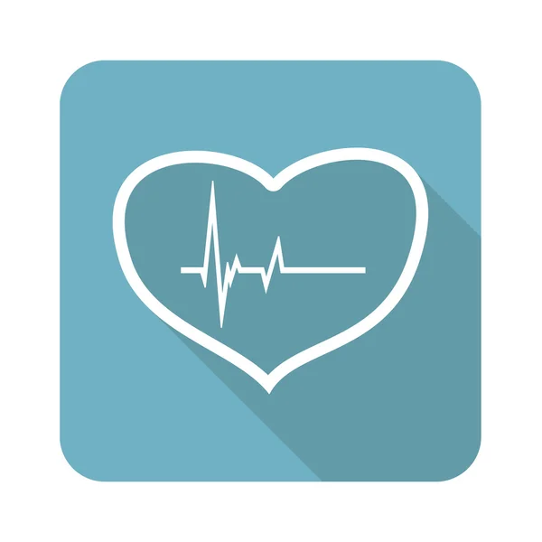 Beating heart icon — Stock Vector