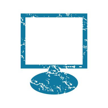 Monitör grunge simgesi