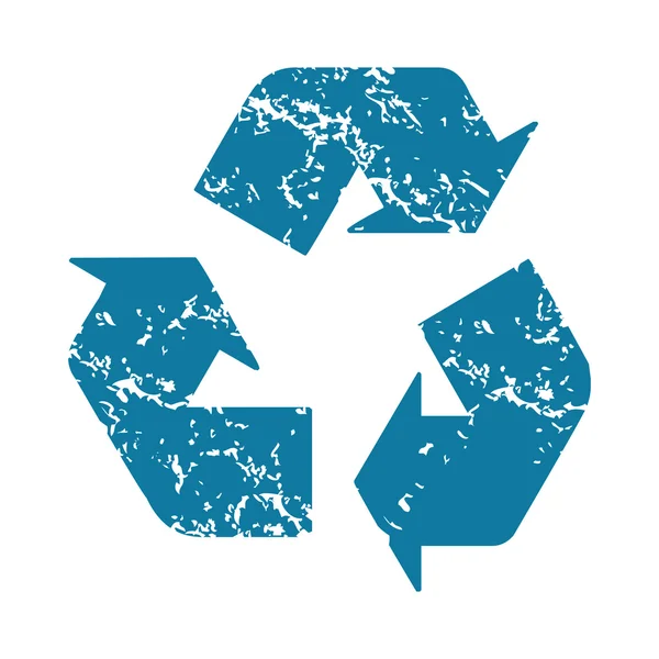 Recycler l'icône grunge — Image vectorielle