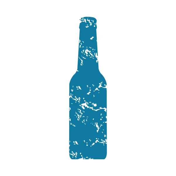 Icono de botella grunge — Vector de stock