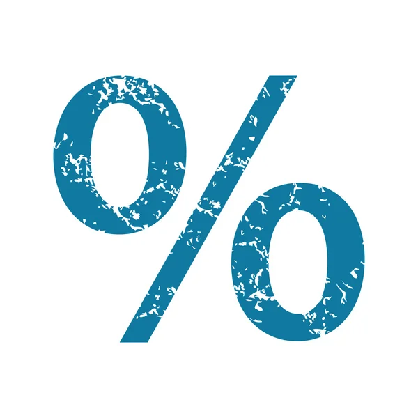 Percentage grunge pictogram — Stockvector