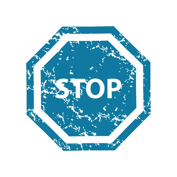 Grunge stop icona — Vettoriale Stock