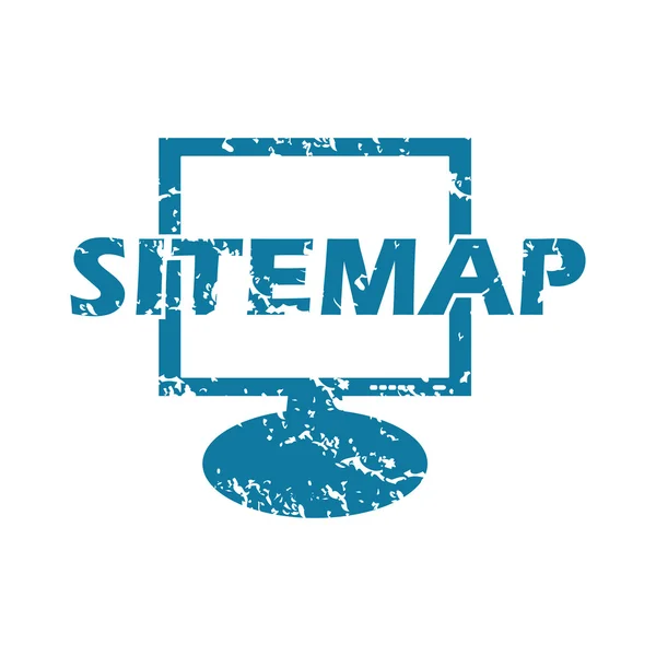 Grunge sitemap pictogram — Stockvector