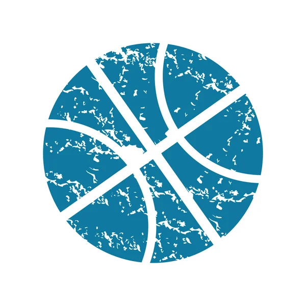 Grunge icono de baloncesto — Vector de stock