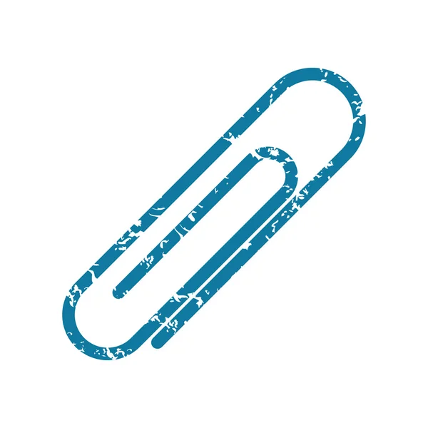 Grunge paperclip icon — Stock Vector