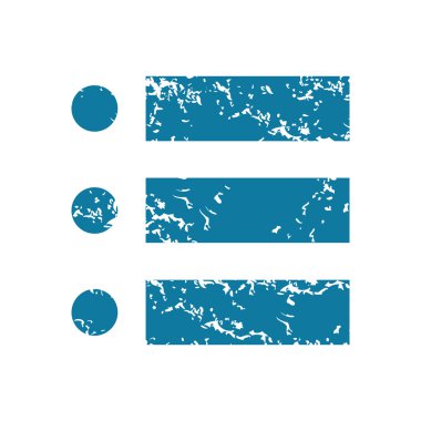 Grunge noktalı listesi simgesini