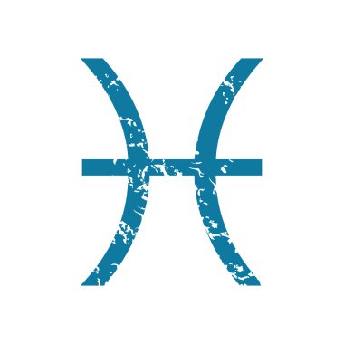 Grunge balık simgesi