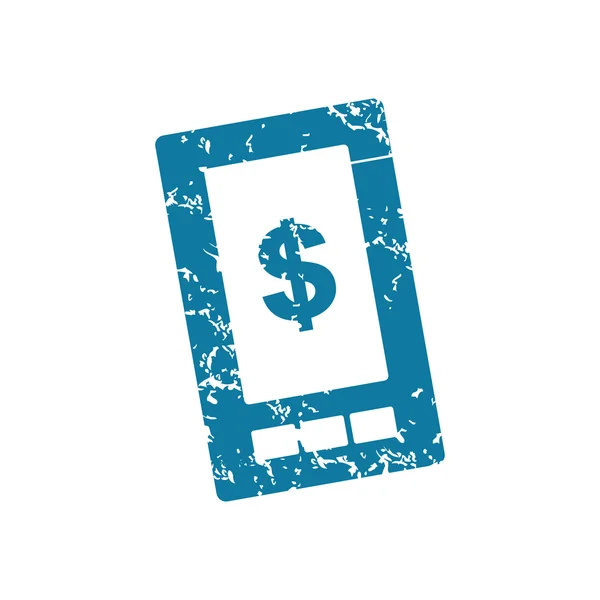 Grunge dólar en el icono de la pantalla — Archivo Imágenes Vectoriales