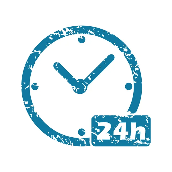 Grunge 24h workhours icon — Stock Vector