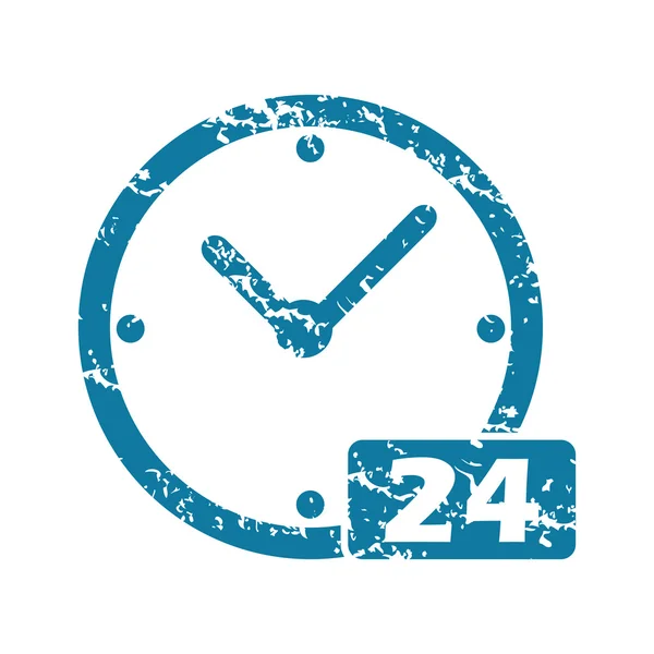 Grunge 24 workhours icon — Stock Vector