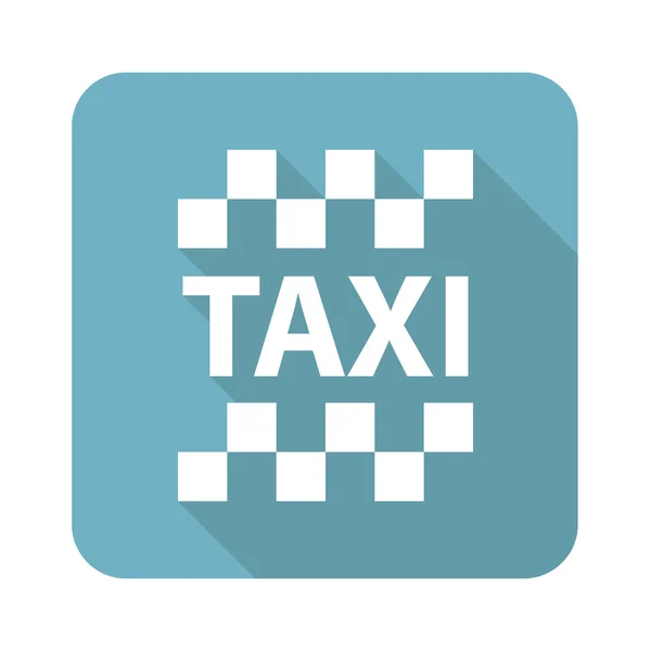 Fyrkantiga taxi ikonen — Stock vektor