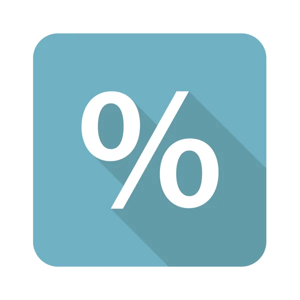 Vierkant percentage pictogram — Stockvector