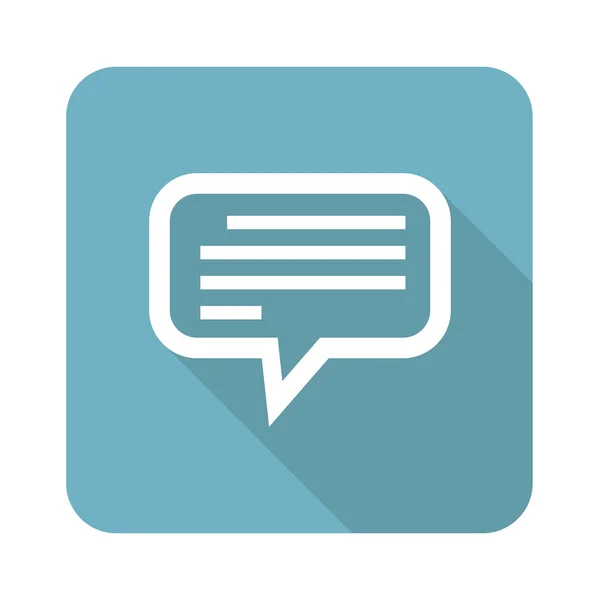 Square text message icon — Stock Vector