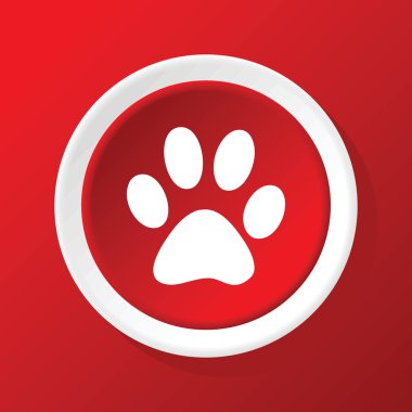 Pençe simgesi üzerinde kırmızı