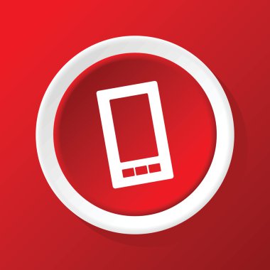 Akıllı telefon simgesi üzerinde kırmızı