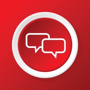 Sohbet simgesi üzerinde kırmızı