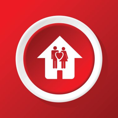 Müstakil ev simgesini kırmızı