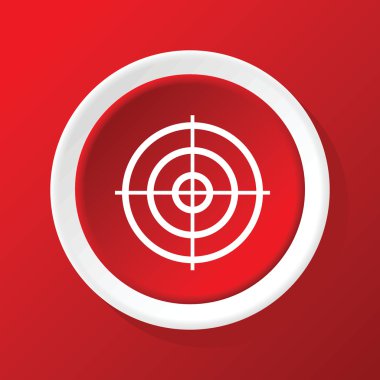 Amaç simgesi üzerinde kırmızı