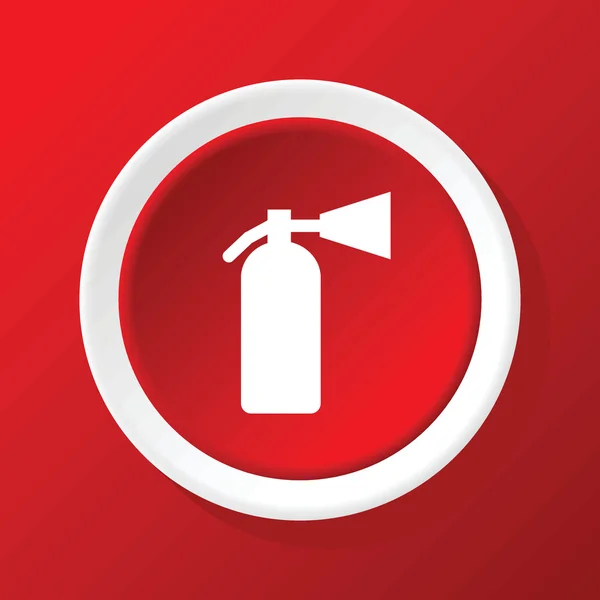 Icono extintor de incendios en rojo — Archivo Imágenes Vectoriales